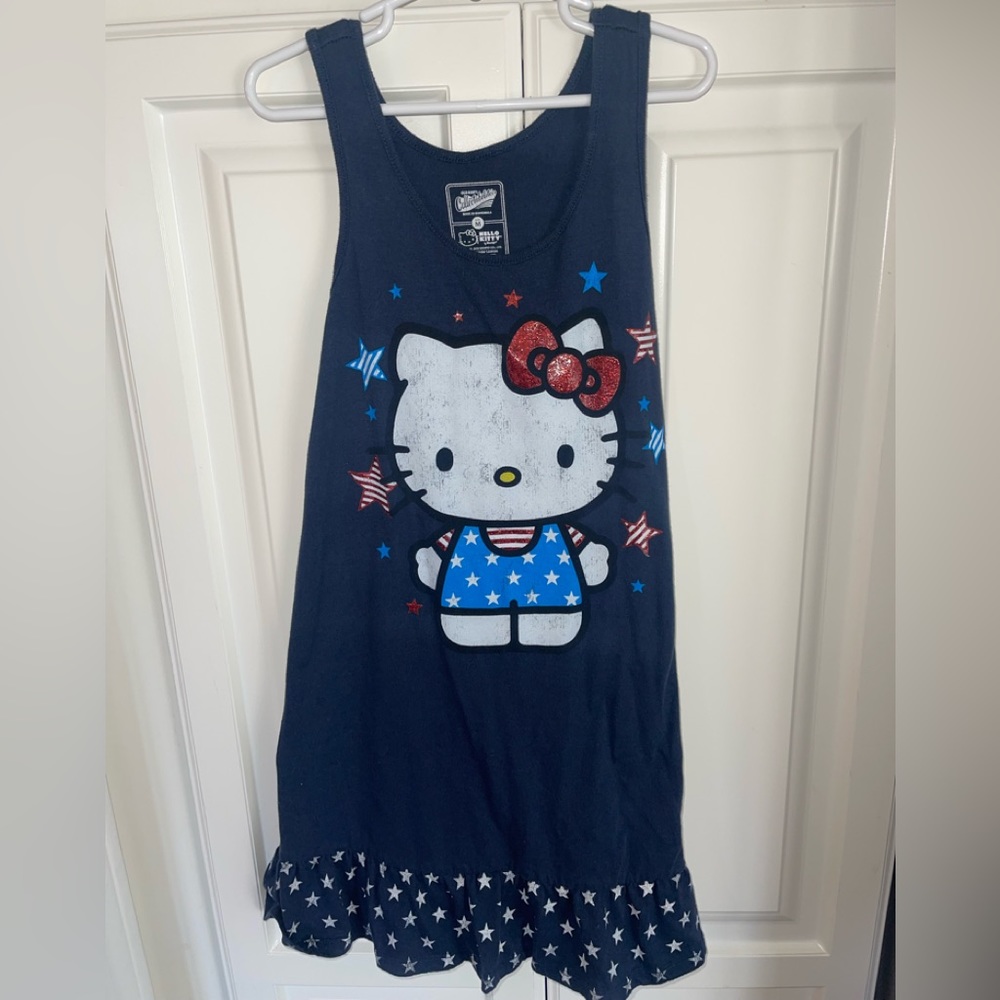 Hello Kitty Old‎ Navy Girls Patriotic Dress Sz M
